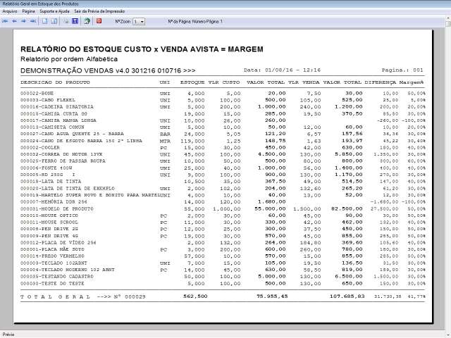 Programa Controle de Estoque, Pedido de Vendas e Financeiro v4.0 PLUS +