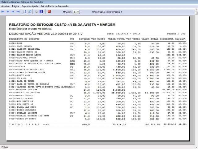 Programa Controle de Estoque, Pedido de Vendas e Financeiro v2.0