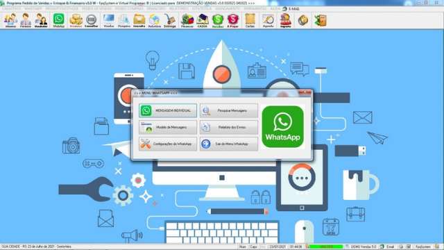 Programa Controle de Estoque, Pedido de Vendas e Financeiro v5.0 PLUS + WHATSAPP