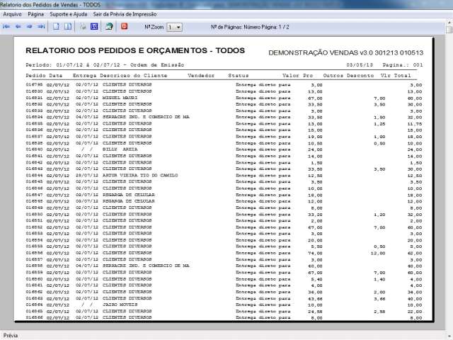 Programa Controle de Estoque, Pedido de Vendas e Financeiro v3.0 PLUS