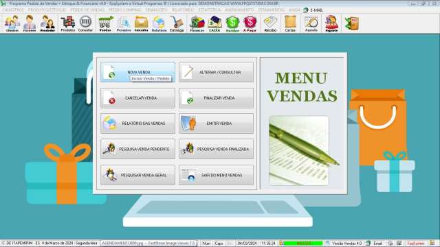 Programa Controle de Estoque, Pedido de Vendas e Financeiro v4.0 PLUS +